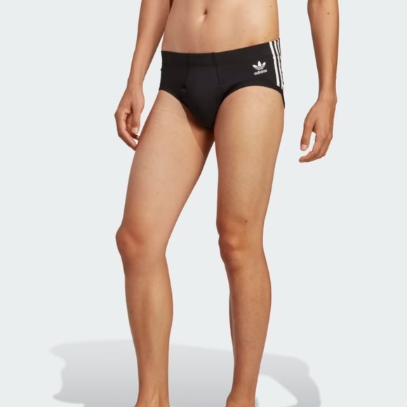 Adidas Men's 3 Pack  Brief Active Flex Cotton 3 Stripes Black Size Medium - Picture 2 of 10